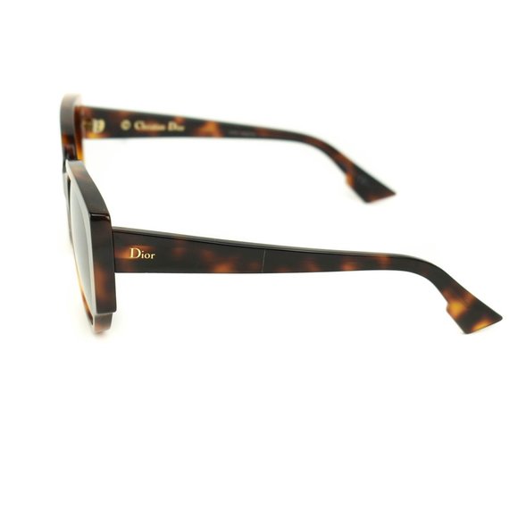 DIOR "Night 1": Tortoise Brown Logo Sunglasses mw - Picture 2 of 12